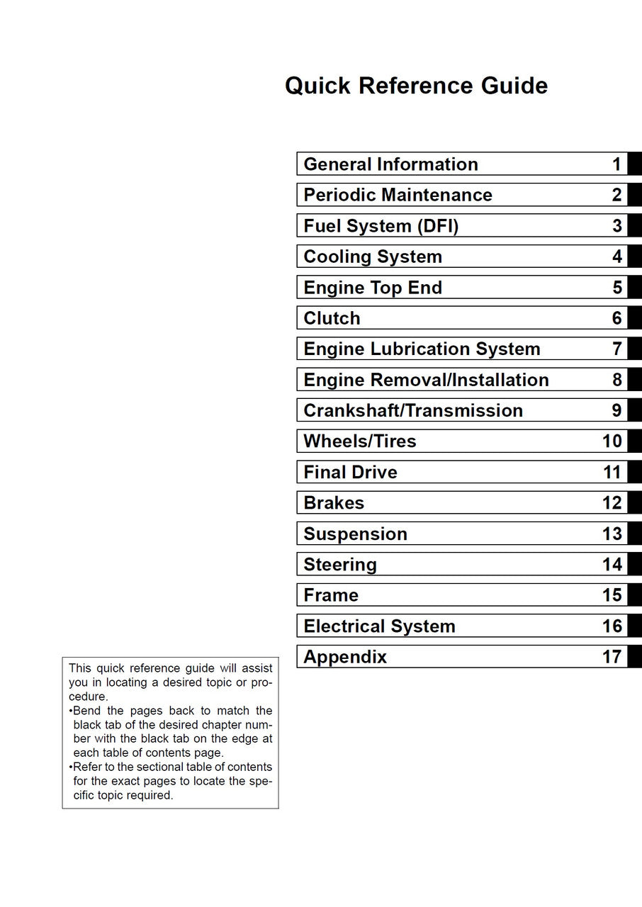 Kawasaki 1995-1997 Ninja ZX-6R Repair Service Manual