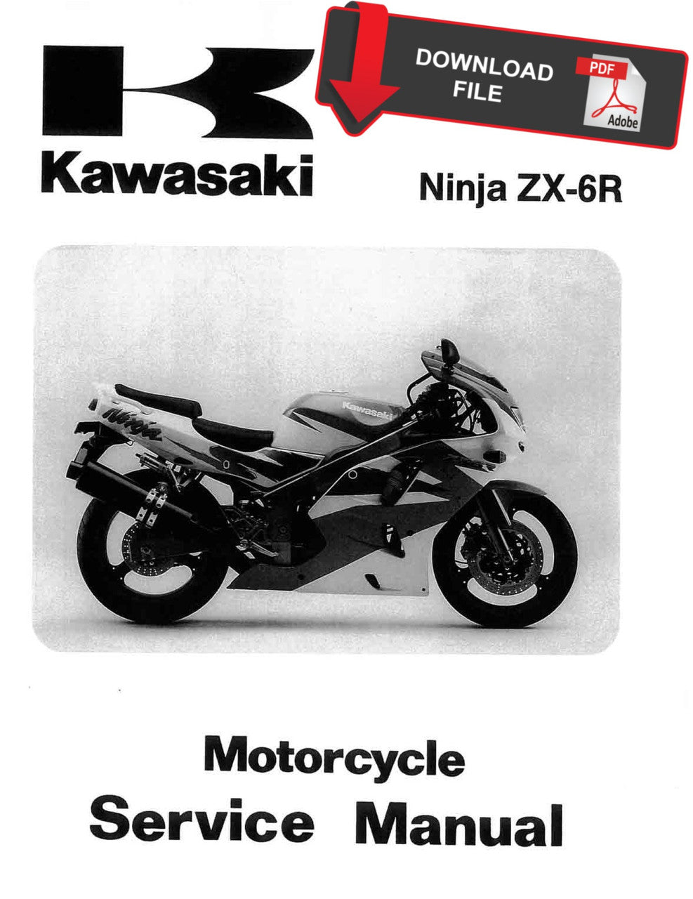 Kawasaki 1995-1997 Ninja ZX-6R Repair Service Manual