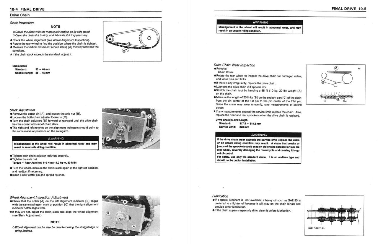 Kawasaki 1995-1997 Ninja ZX-6R Repair Service Manual
