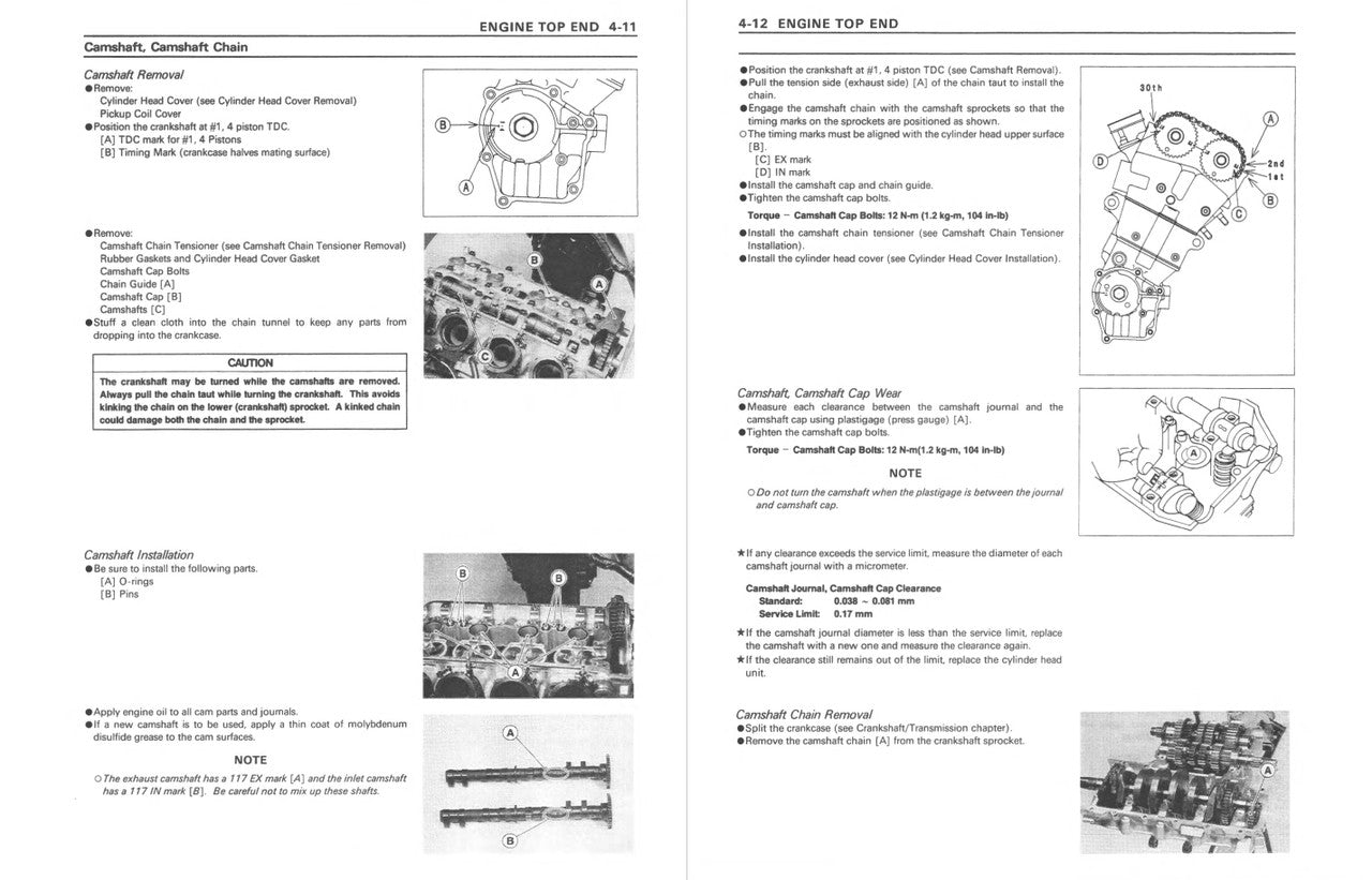 Kawasaki 1998-1999 Ninja ZX-6R Repair Service Manual