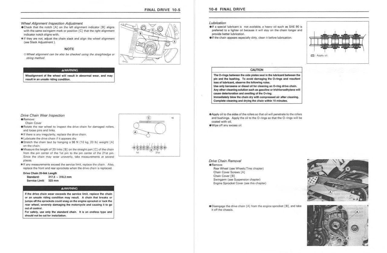 Kawasaki 1998-1999 Ninja ZX-6R Repair Service Manual