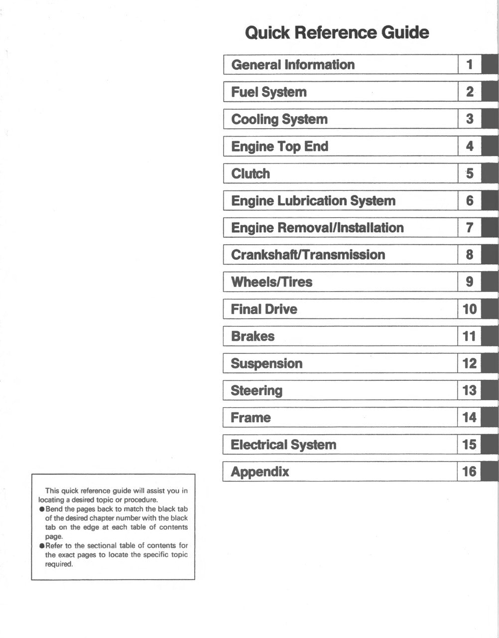 Kawasaki 1998-1999 Ninja ZX-6R Repair Service Manual