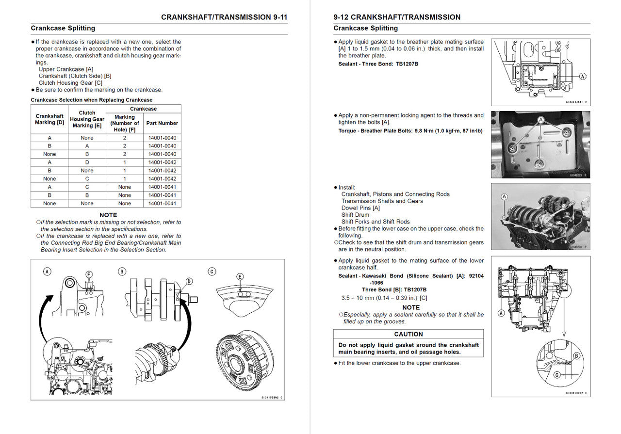 Kawasaki 2004-2005 Ninja ZX-10R Repair Service Manual