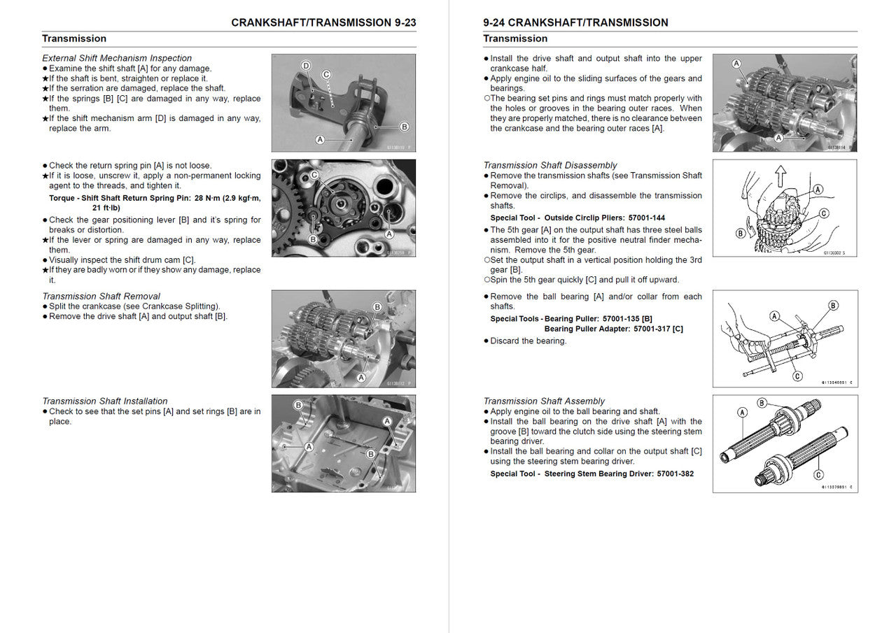 Kawasaki 2003-2004 Ninja ZX-6RR Repair Service Manual