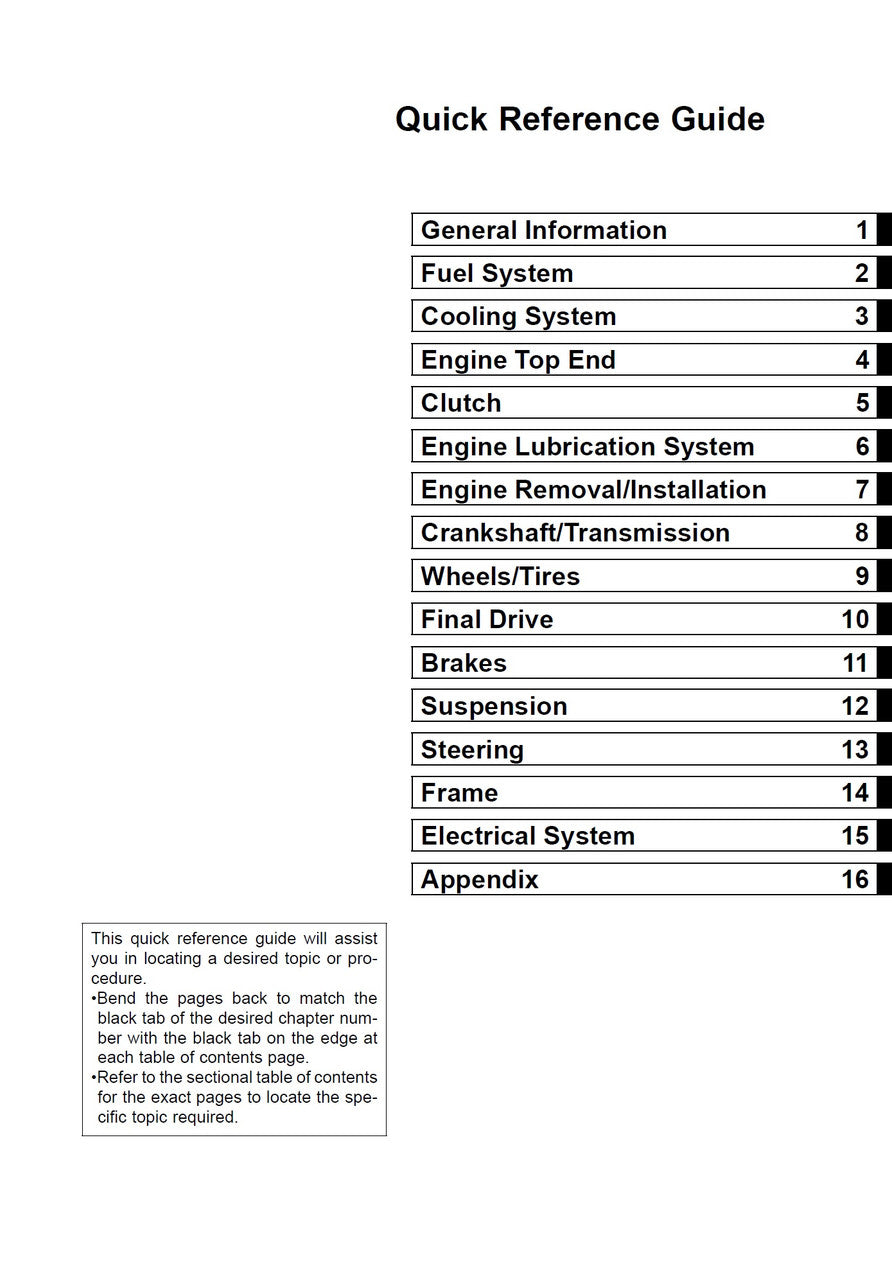 Kawasaki 2005-2006 Ninja ZX-6RR Repair Service Manual
