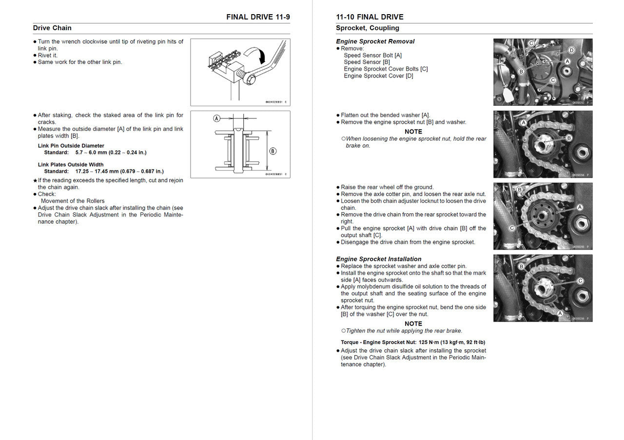 Kawasaki 2007-2008 Ninja ZX-6R Repair Service Manual
