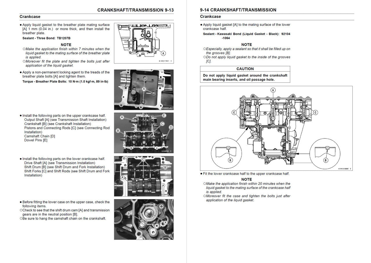 Kawasaki 2008-2010 Ninja ZX-10R Repair Service Manual