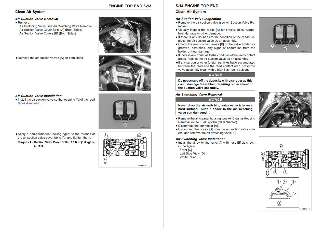 Kawasaki 2011-2015 Ninja ZX-10R Repair Service Manual
