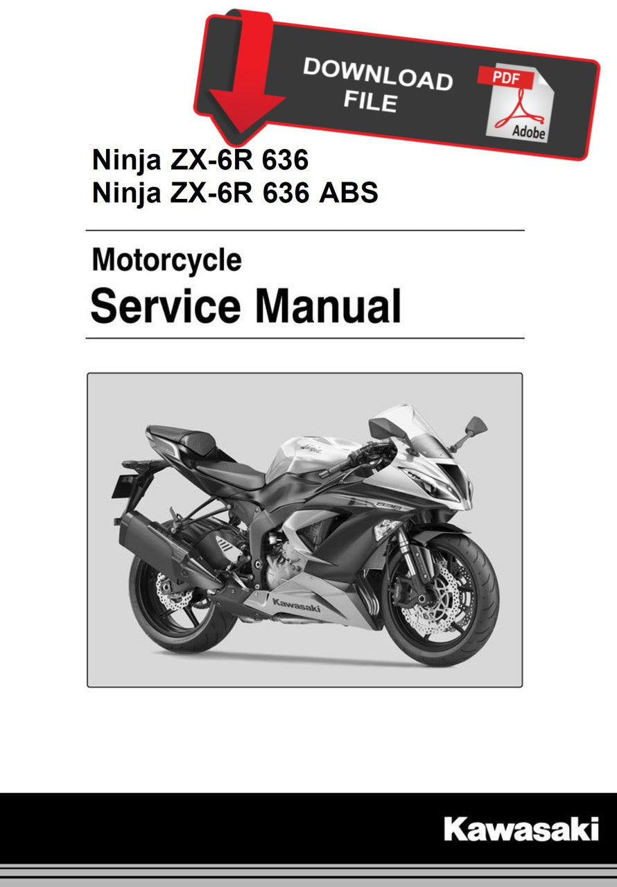 Kawasaki 2013-2018 Ninja ZX-6R 636 Repair Service Manual