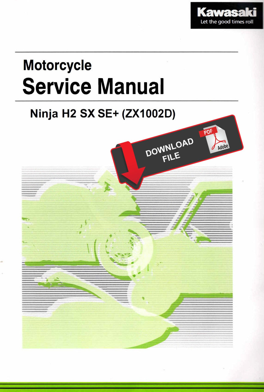 Kawasaki 2019-2021 Ninja H2 SX SE+ Repair Service Manual
