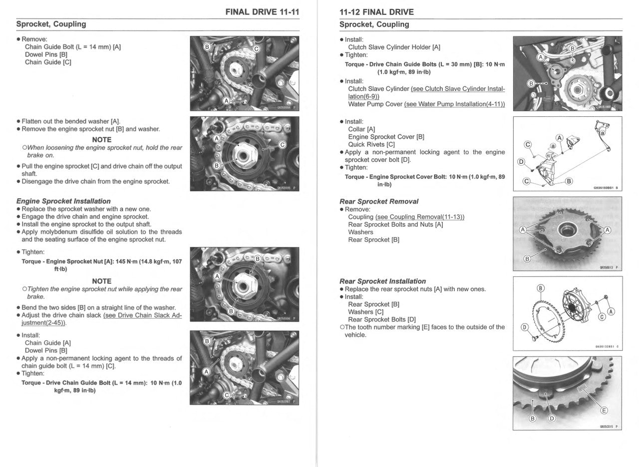 Kawasaki 2019-2021 Ninja H2 SX SE+ Repair Service Manual