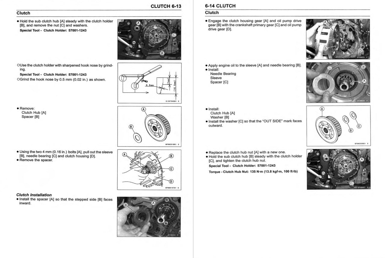 Kawasaki 2019 Ninja ZX-6R Repair Service Manual
