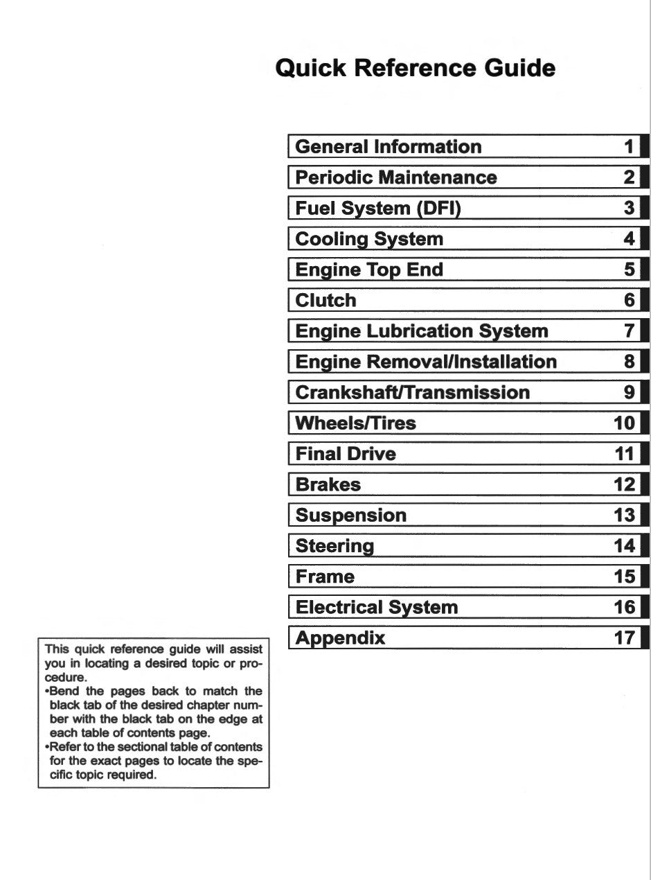 Kawasaki 2019 Ninja ZX-6R Repair Service Manual