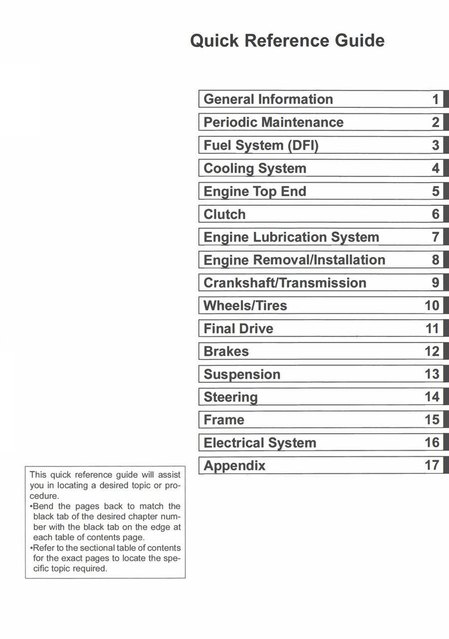 Kawasaki 2020-2023 Z900RS SE Repair Service Manual