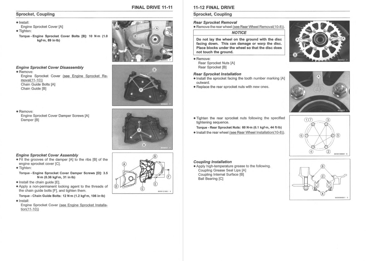 Kawasaki 2020-2023 Ninja ZX-6R Repair Service Manual
