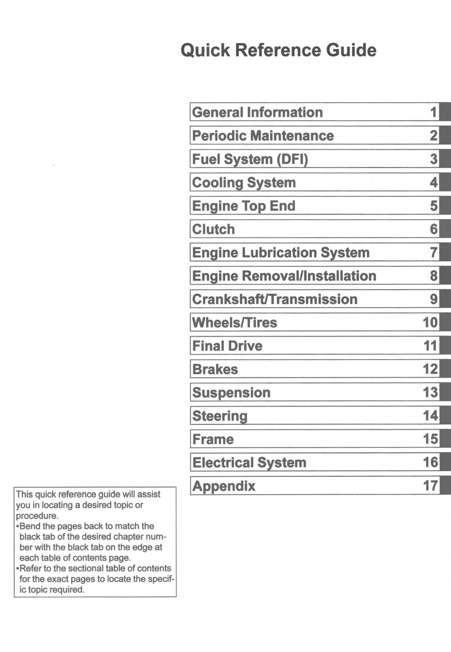Kawasaki 2024-2025 Z900RS SE Repair Service Manual