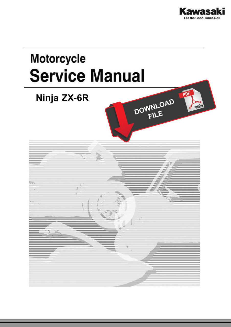 Kawasaki 2025 Ninja ZX-6R Repair Service Manual